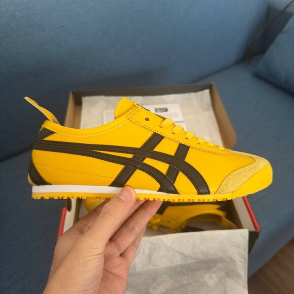Onitsuka Tiger by Asics Shoes - Unisex Onitsuka /Tiger MEXICO 66 YELLOW/BLACK Sneaker Athletic